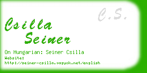 csilla seiner business card